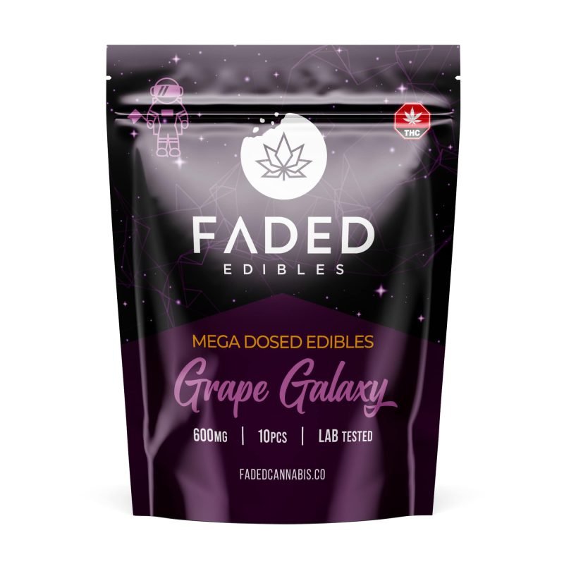 Faded Cannabis Co. Grape Galaxy Astronauts 600mg THC